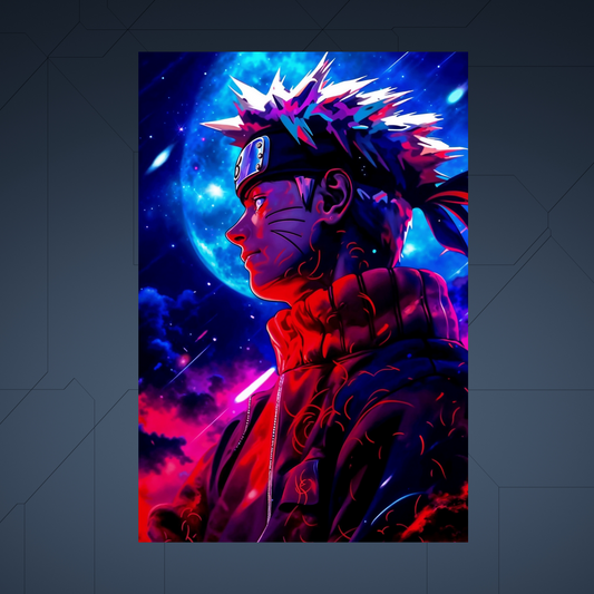 Naruto - NARUTO FAN ART - Anime Poster - Aluminum Metal - Unframed - Magnetic mount